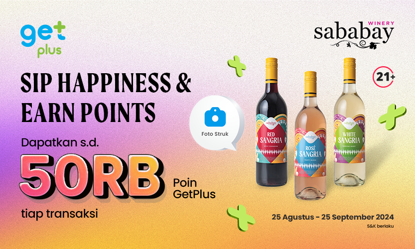 GetPlus x Sababay: Sip Happines, Earn Points up to 50.000 Poin GetPlus